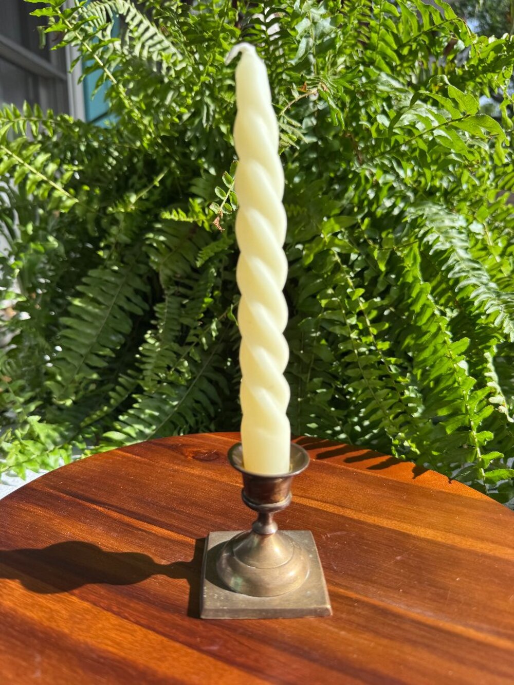 Vintage Short Brass Taper Candle Holder, 2.5" Small Solid Brass Candlestick